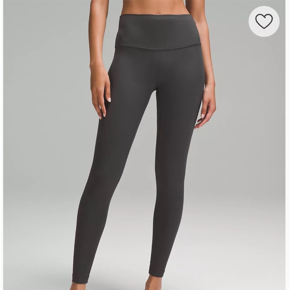 - Lululemon grey ribbed align legging